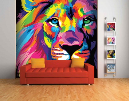 Fotomural Lion Pop Art