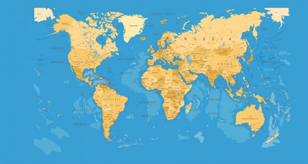 Fotomural Young World Map